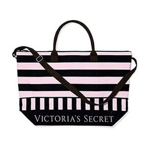 Victoria’s Secret Striped Expandable Tote Bag